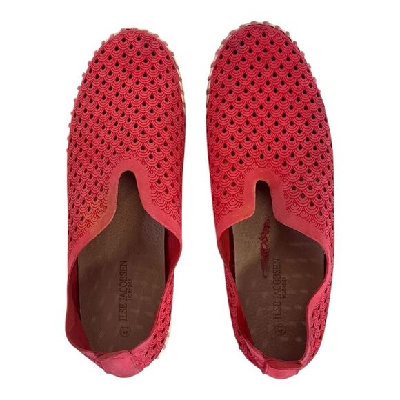 ILSE Jacobsen | Raspberry Tulip Perforated Slip On Shoes EU 41 US 11 - Picture 8 of 10
